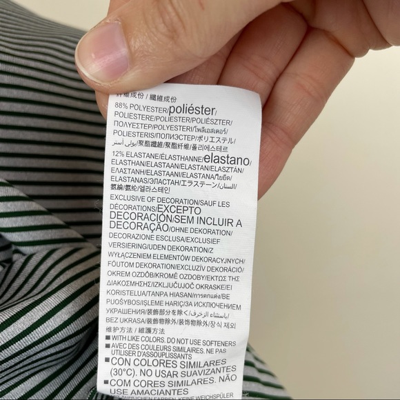 Under Armour Dark Green Gray Stripe Polo Shirt Mcdaniels Golf Classic Men Medium - Picture 7 of 7